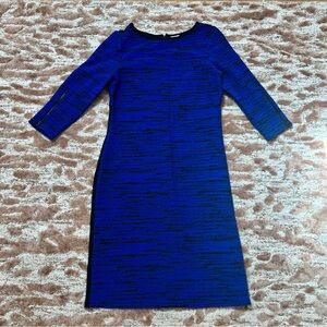 Julia Jordan Royal Blue And Black Long Sleeve Dress Size 10